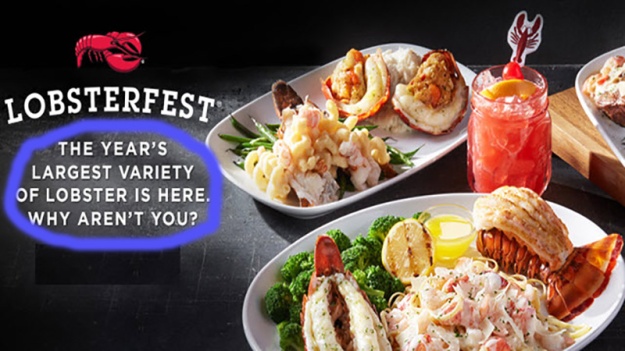 Red Lobster ad san serif draw over